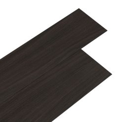 PVC Bodenbelag Vinyl Selbstklebend Dunkelbraunes Holz 91x15cm 5m² 36 Stk
