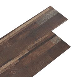 PVC Bodenbelag Eiche Geräuchert Vinyl Selbstklebend 91x15cm 5m² 36 Stk