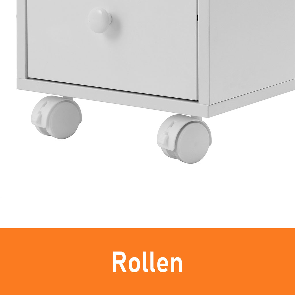Manikürtisch mit Staubabsaugung Nageltisch 4 Schubladen weiß 47x120x80cm – Bild 8
