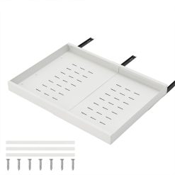 Teleskopschublade ausziehbar Küchenschrank Organizer weiß 40-68x53x6cm