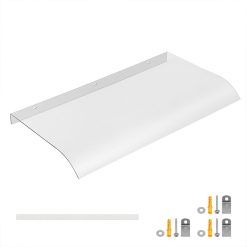 Vordach Haustür Transparent Polycarbonat Überdachung Wandmontage 80x44x5,2 cm