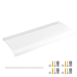 Vordach Haustür Transparent Polycarbonat Überdachung Wandmontage 100x44x5,2 cm