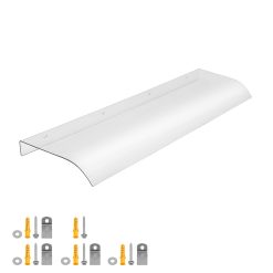 Vordach Haustür transparent Polycarbonat-Überdachung Wandmontage 100x33,6x5,5 cm