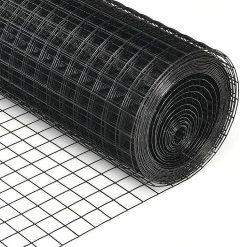 Maschendrahtzaun PVC-besch. feinmaschig 12mm Quadratgeflecht 25x1m